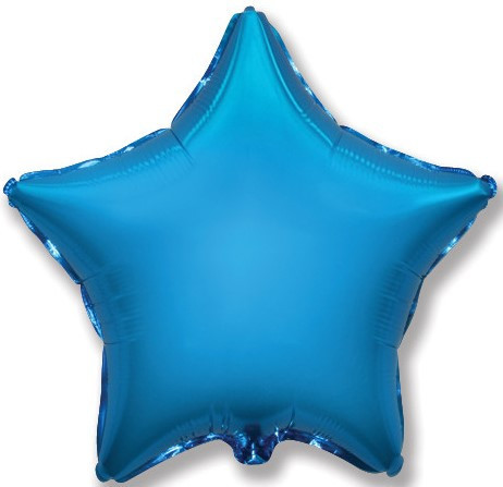 Шар (32''/81 см) Звезда, Синий - в магазине «ШарикClub»