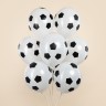 Шар (12''/30 см) Футбольный мяч, Белый, пастель, 5 ст