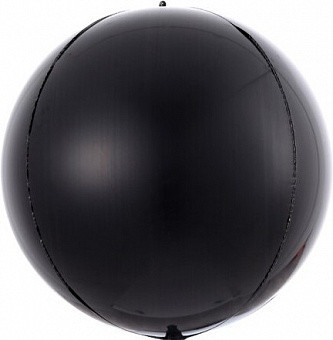 Шар 3D (20''/51 см) Сфера, Черный - в магазине «ШарикClub»