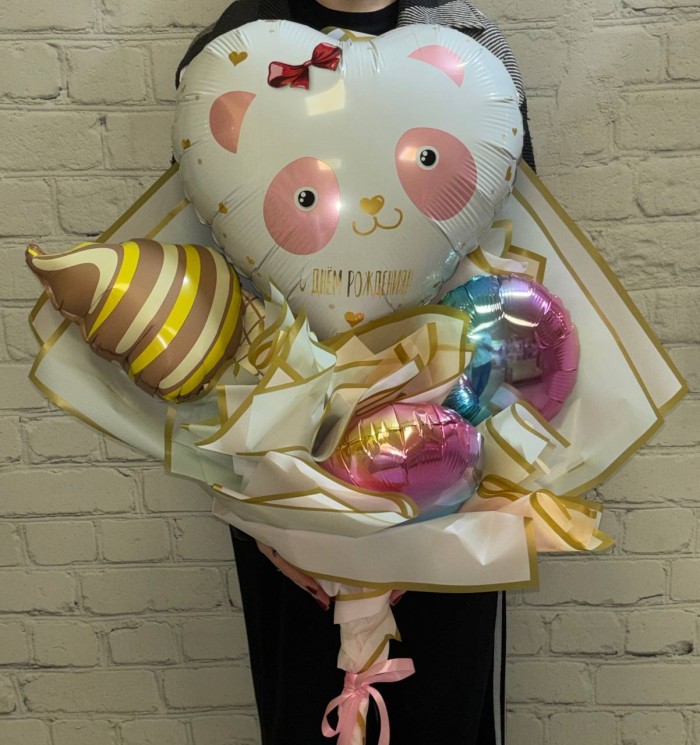 Букет из шаров "Милая Панда"
