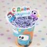 Свечи Грузовичок Лёва, 7 см, 4 шт. с держат.