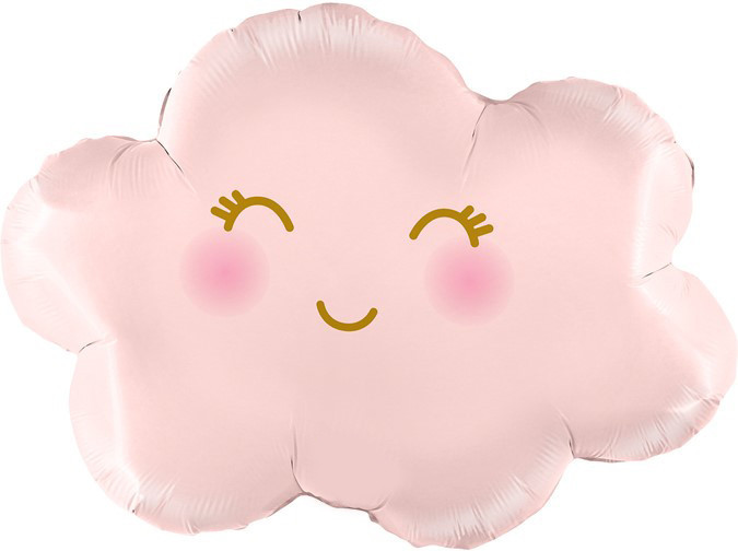Шар (28''/71 см) Фигура, Маленькое облако, Розовый - в магазине «ШарикClub»
