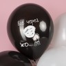 Шар (12''/30 см) Все будет хорошо ..., Черный/Белый, пастель, 2 ст - в магазине «ШарикClub»