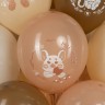 Шар (12''/30 см) Нежные зверята, Ассорти, пастель, 2 ст - в магазине «ШарикClub»