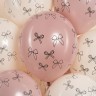 Шар (12''/30 см) Бантики, Ассорти, пастель ретро