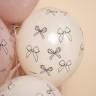 Шар (12''/30 см) Бантики, Ассорти, пастель ретро