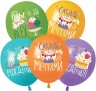 Шар (12''/30 см) С Днем Рождения, Следуй за мечтами!, Ассорти, пастель