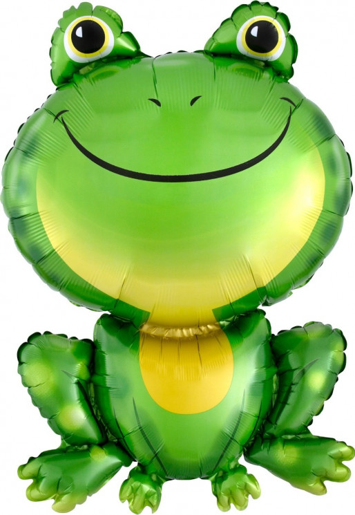 Шар (33''/84 см) Фигура, Лягушка, Зеленый - в магазине «ШарикClub»