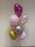 Шар с конфетти тишью, Сердца, Розовый микс, 2,5 см - в магазине «ШарикClub»
