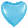 Шар (19''/48 см) Сердце, Холодно-голубой - в магазине «ШарикClub»