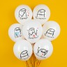 Шар (12''/30 см) СДР, Бро, Белый, пастель, 2 ст - в магазине «ШарикClub»