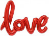 Шар (41''/104 см) Фигура, Надпись "Love", Красный - в магазине «ШарикClub»