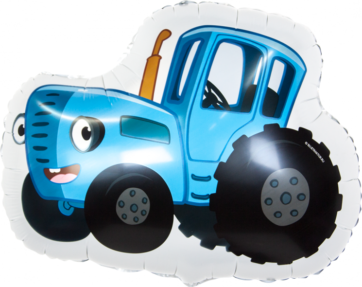Шар (26''/66 см) Фигура, Синий трактор